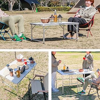 Amazon.co.jp: SEIKOH アルミ レジャーテーブル 折りたたみ